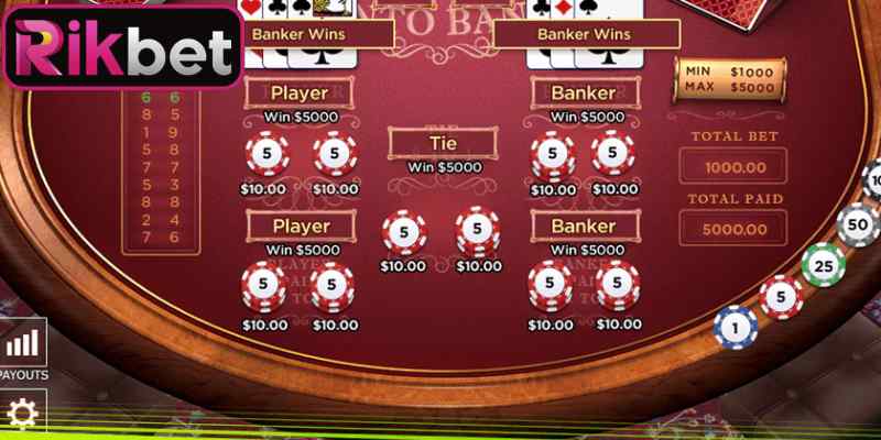 Baccarat Rikbet - Hướng Dẫn Cược Giúp Bạn Gom Tiền Thưởng 2 Chiến thuật săn thưởng lớn cùng tựa game Baccarat