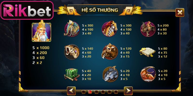 Sơn Tinh Thủy Tinh Rikbet - Huyền Thoại Săn Hũ Khủng 3 Ký hiệu đặc biệt trong sơn tinh thủy tinh Rikbet